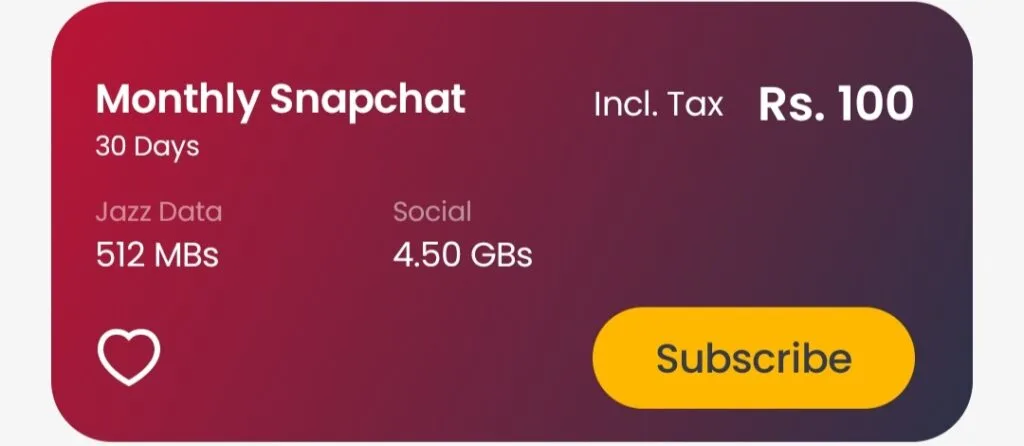 Jazz Snapchat Packages Info and Codes 3 Jazz Monthly Snapchat Offer Details