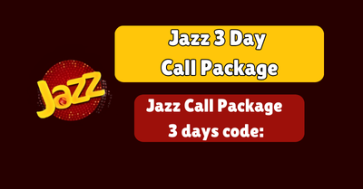 Jazz 3 Day Call Package 1 Jazz 3 Day Call Package