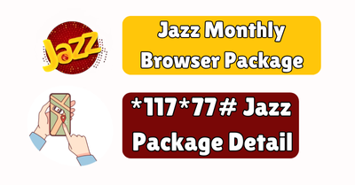 Jazz Monthly 5GB Internet Package 1 Jazz Monthly Browser Package