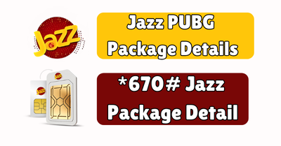 Jazz PUBG Package Details | Jazz PUBG Offer 1 Jazz PUBG Package Details